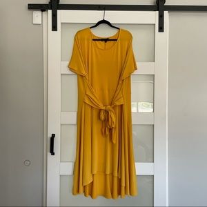 Mustard Tie Dress